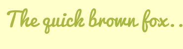 Image with Font Color A9B843 and Background Color FFFFCC